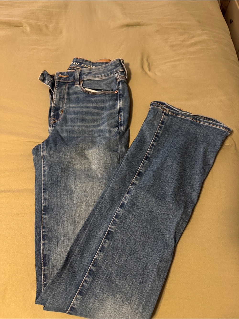 American Eagle Outfitters Women's Faded Blue Bootcut Jeans